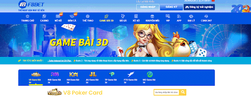 Tổng hợp các sảnh Game Bài tại nhà cái F8bet